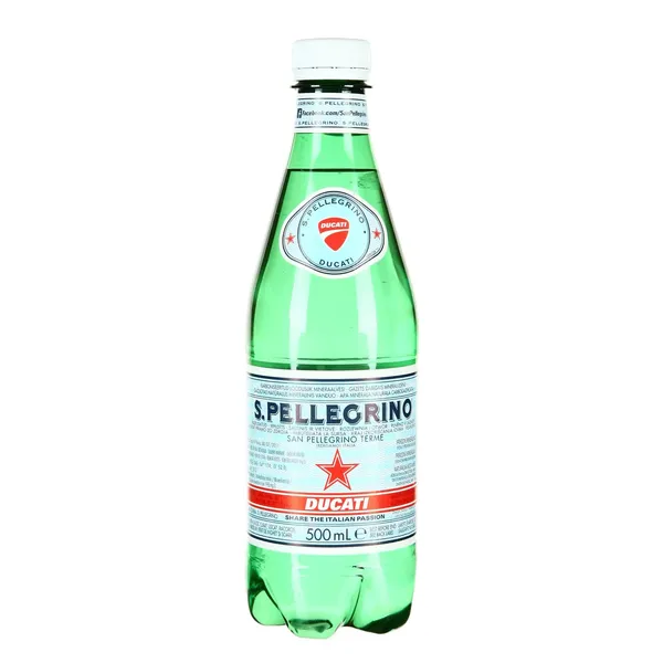 Gazuotas natūralus mineralinis vanduo S.PELLEGRINO, 0,5 l