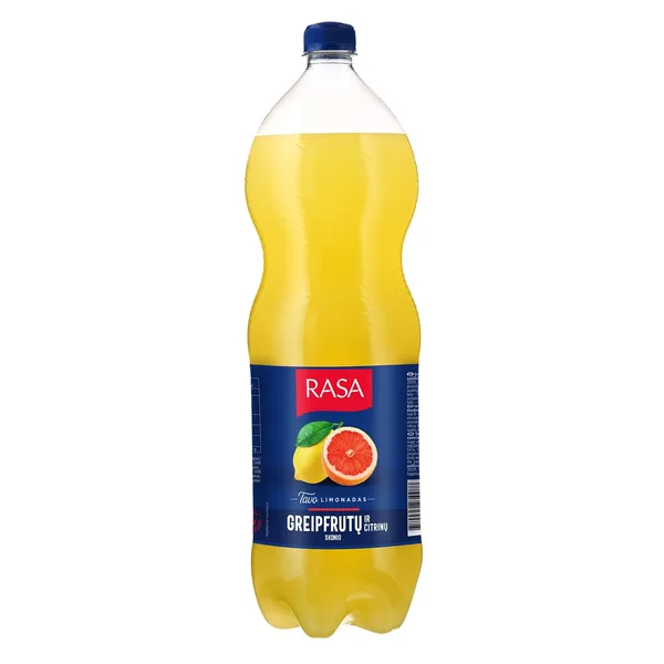 Gazuotas citrinų ir greipfrutų skonio gėrimas RASA FRUT, 2 l
