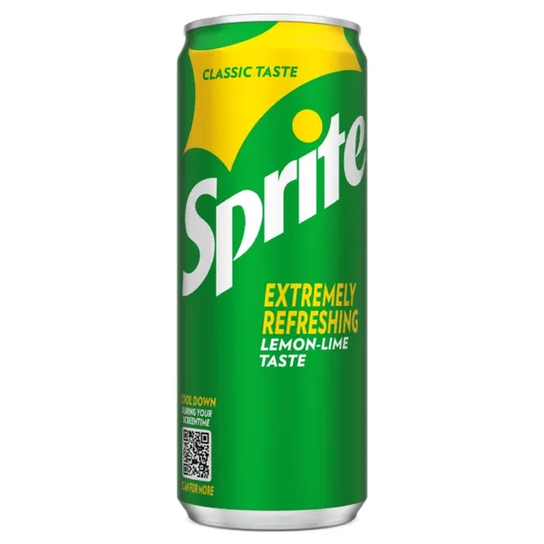 Gazuotas gaivusis citrinų ir žaliųjų citrinų skonio gėrimas SPRITE, 0,33 l, skarda