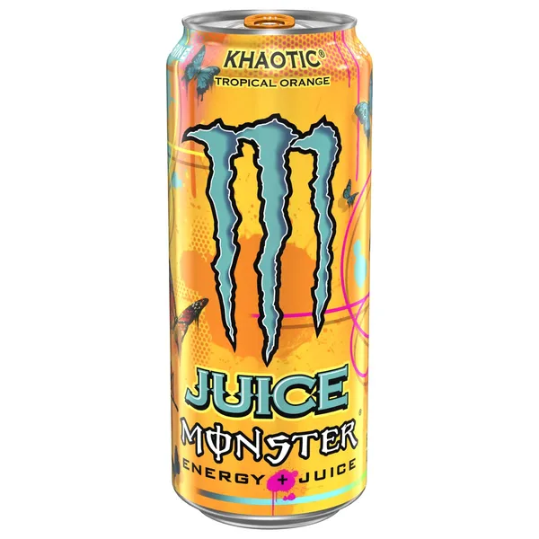 Gazuotas energinis gėrimas su saldikliais MONSTER KHAOTIC, 500 ml