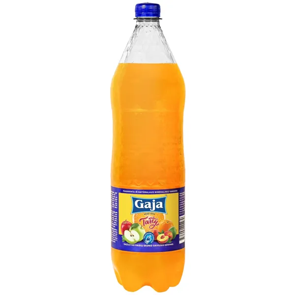 Gazuotas gaivusis vaisių skonio gėrimas GAJA, 1,5 l