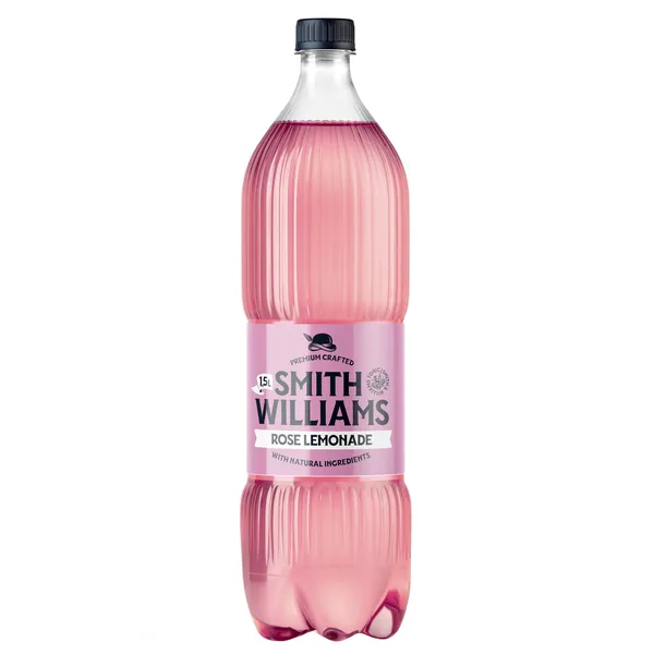 Gazuotas gaivusis gėrimas SMITH & WILLIAMS ROSE LEMONADE, 1,5 l