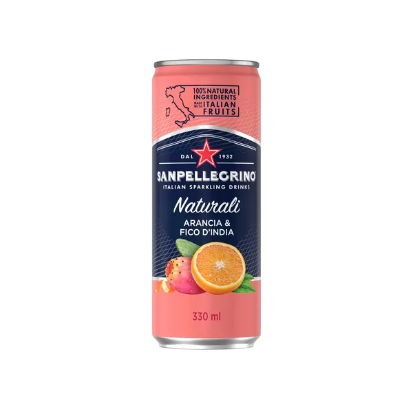 Gazuotas gaivusis gėrimas su apelsinais ir opuncijomis SAN PELLEGRINO NATURALI, 330 ml