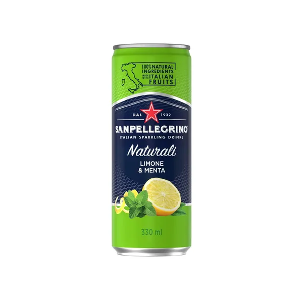 Gazuotas gaivusis gėrimas su citrinomis ir pipirmėtėmis SAN PELLEGRINO NATURALI, 330 ml