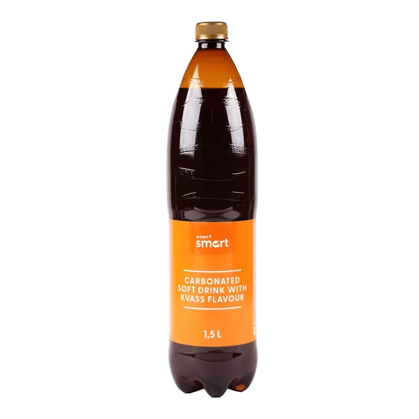 Gazuotas, nealkoholinis giros skonio gaivusis gėrimas RIMI SMART, 1,5l