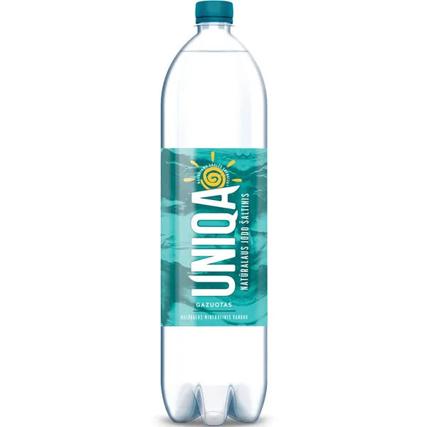 Gazuotas mineralinis vanduo UNIQA, 1,5 l