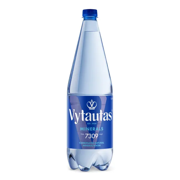 Minerālūdens Vytautas dabīgs, gāzēts 1,5l