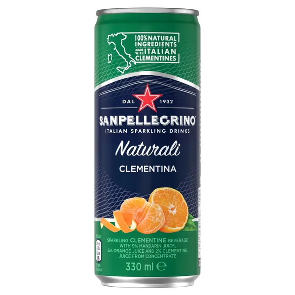 Gazuotas sulčių gėrimas SANPELLEGRINO CLEMENTINA, 0,33 l