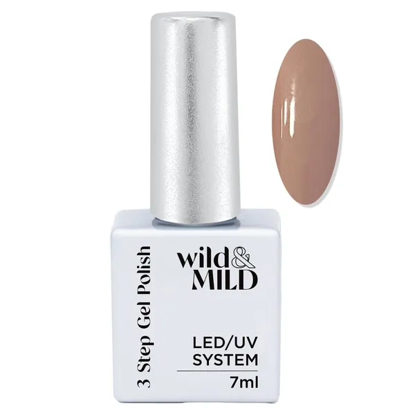 Gelinis nagų lakas WILD&MILD COFFEE W. MILK, 7ml