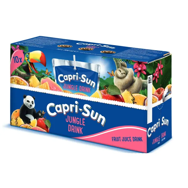 Sulčių gėrimas su saldikliu CAPRI-SUN JUNGLE DRINK, 10 x 0,2 l