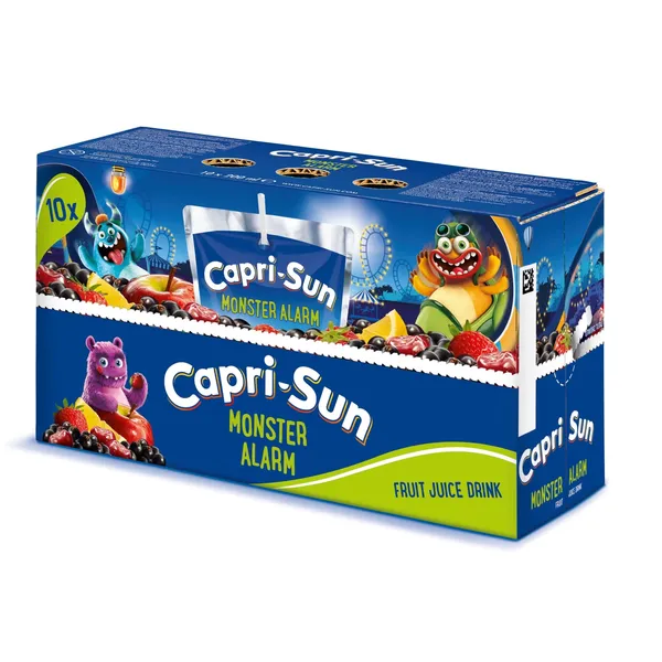 Sulčių gėrimas su saldikliu CAPRI-SUN MONSTER ALARM, 10 x 0,2 l