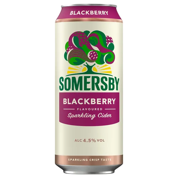 Sidras SOMERSBY, gervuogių skonio, 4,5%, 0,5 l, skardinė D