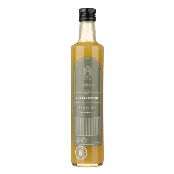 GHEE sviesto alyvuogių aliejus kepimui NORAS, 500 ml