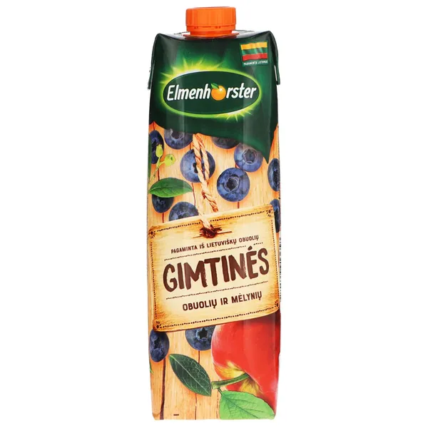 GIMTINĖS obuolių ir mėlynių gėrimas ELMENHORSTER (30%), 1 l