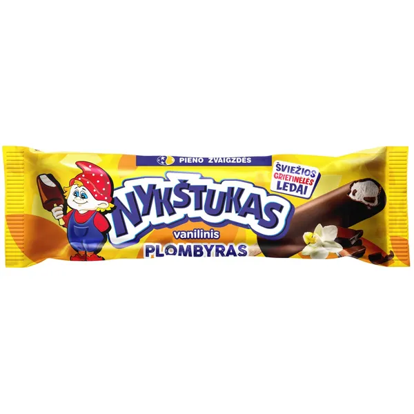 Glaistytas, vanilinis plombyras su migdolais NYKŠTUKAS, 80 ml