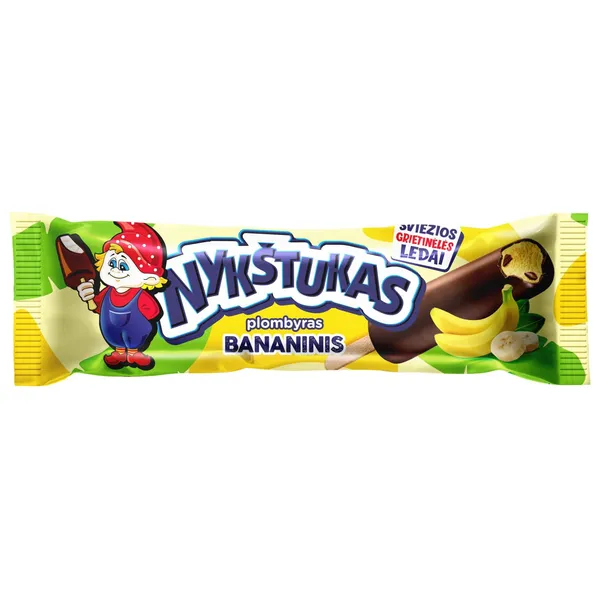 Glaistytas bananinis plombyras NYKŠTUKAS, 80 ml / 58 g