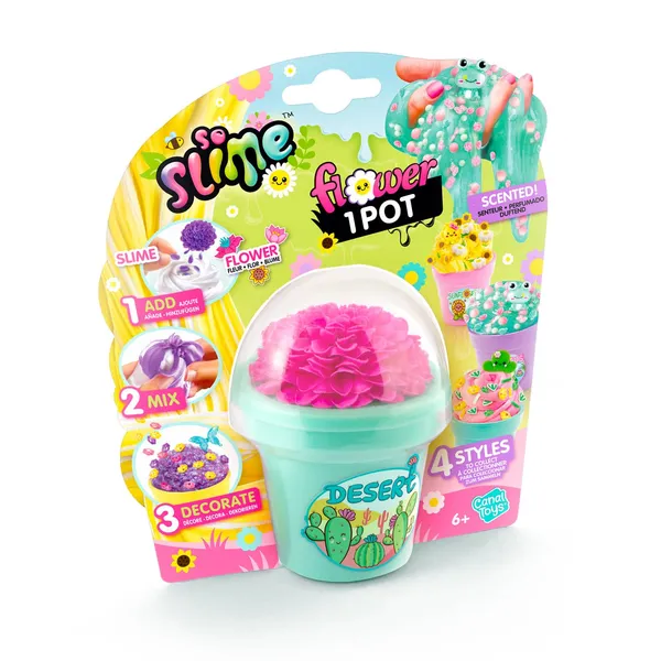 Gleivių gaminimo rinkinys SO SLIME FLOWER POT, SSC417