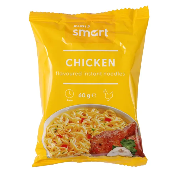 Greitai paruošiami makaronai RIMI SMART, vištienos skonio, 60 g