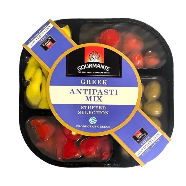 Graikiškas, daržovių įdarytų sūriu, užkandžių rinkinys GOURMANTE, 480 g