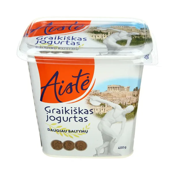 Graikiškas jogurtas  AISTĖ natūralus, 2%, 400 g (M)