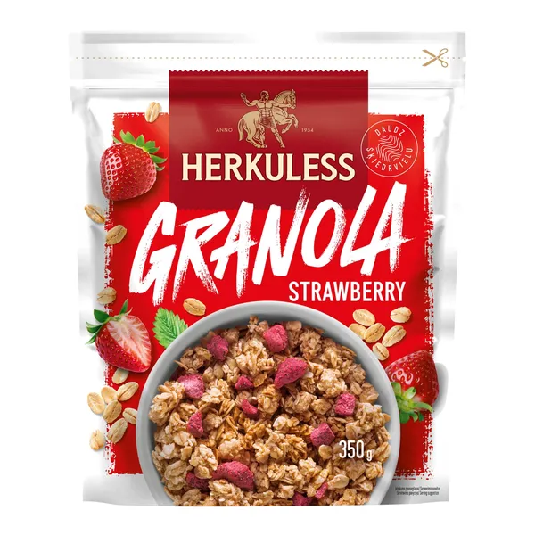 Granola su braškėmis HERKULESS, 350 g