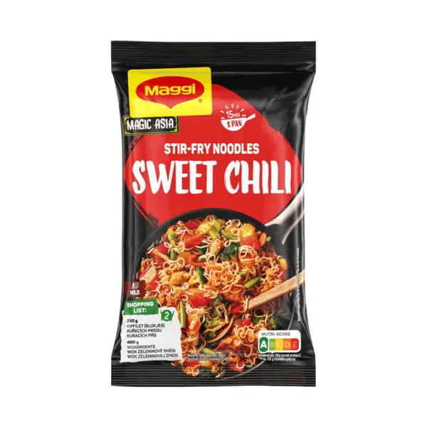 Greitai paruošiami kepti makaronai MAGGI SWEET CHILI, 185 g