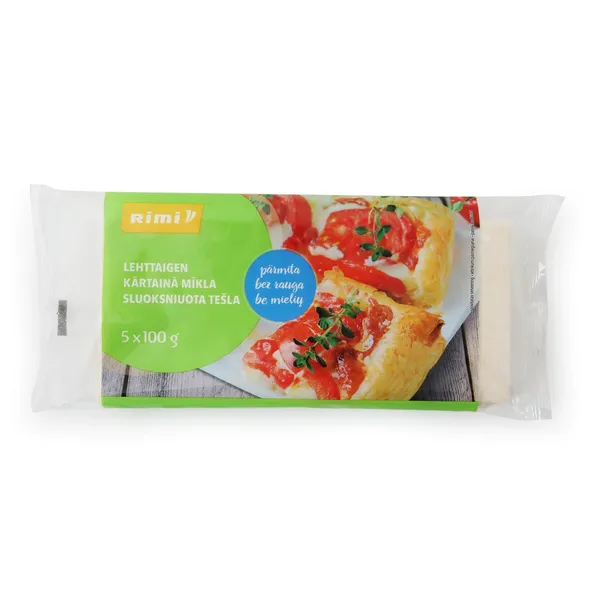 Greitai užšaldyta sluoksniuota tešla RIMI, 500 g