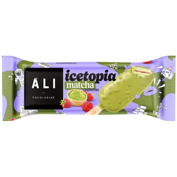 Grietininiai ledai ICETOPIA MATCHA, 100 ml