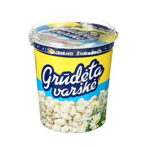 Varškė GRŪDĖTA, 7%, 350g