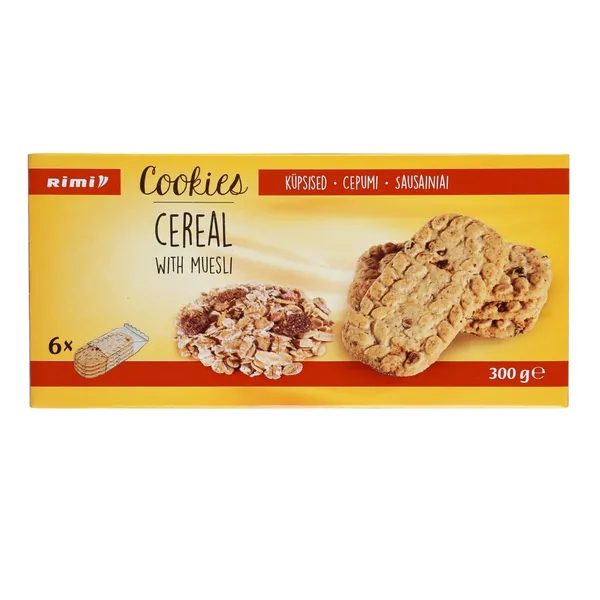 Graudaugu cepumi Rimi ar musli 300g