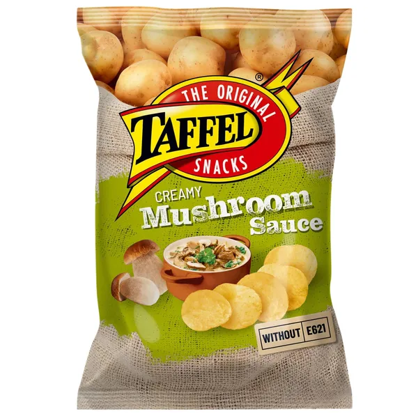 Grybų skonio bulvių traškučiai TAFFEL, 130 g