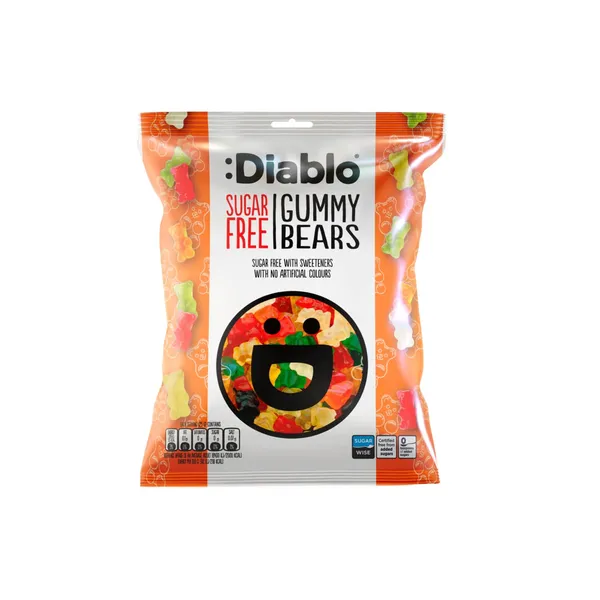 Guminukai DIABLO, su saldikliu, 75 g