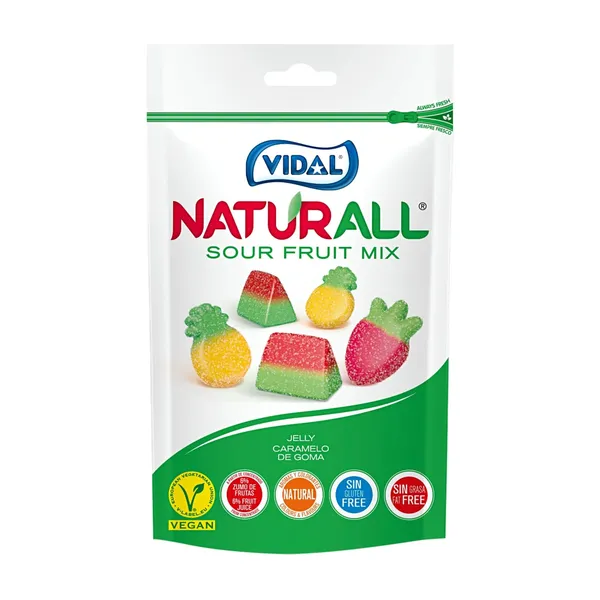 Guminukai VIDAL DOYPACK NATURALL SOUR FRUIT MIX, 180 g