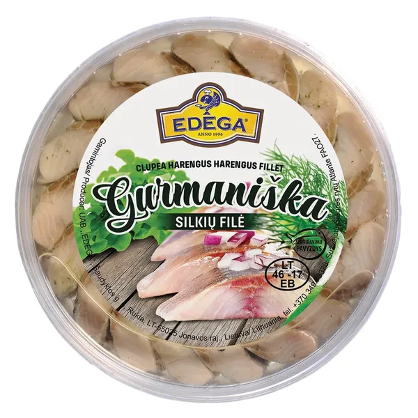 GURMANIŠKA silkių filė EDEGA, 200 g