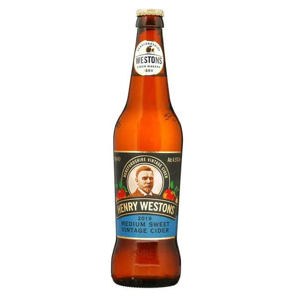 HENRY WESTONS sidras MEDIUM SWEET, 4,5 %, 0,5 l