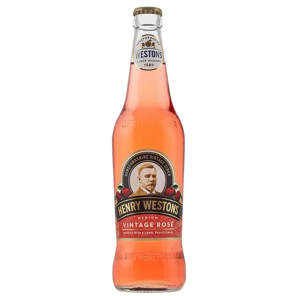 HENRY WESTONS sidras VINTAGE ROSE, 5,5 %, 0,5 l