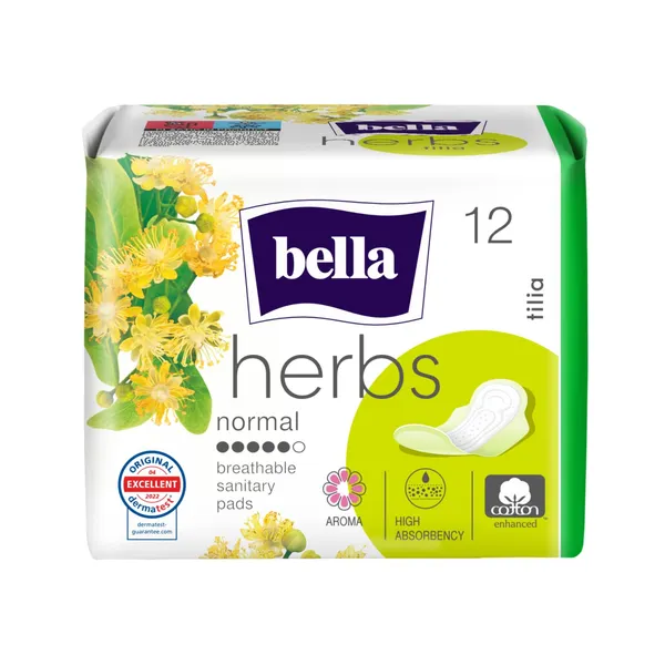Higieniniai paketai BELLA HERBS TILIA AROMA, 12 vnt