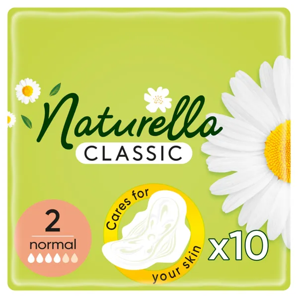 Higieniniai paketai NATURELLA Classic Normal, S2, 10 vnt.