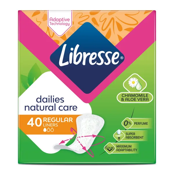 Higieniniai įklotai LIBRESSE NATURAL NORMAL, 40 vnt.