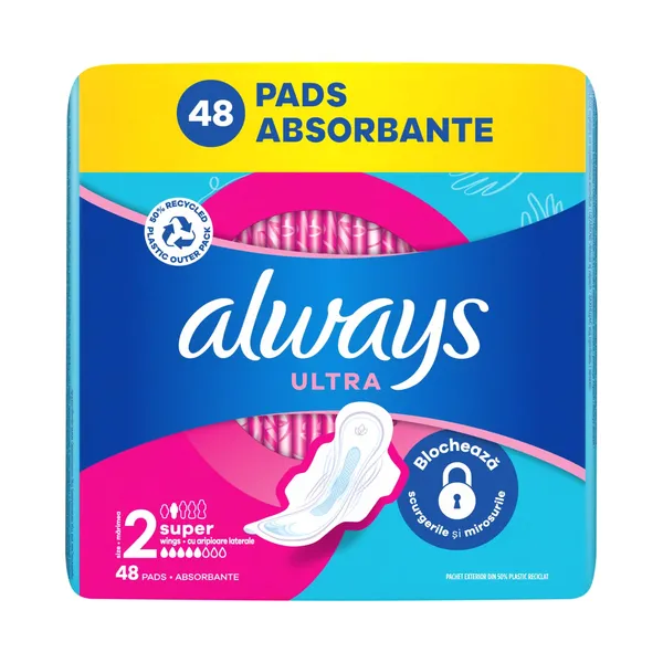 Higieniniai paketai ALWAYS ULTRA SUPER MEGA PACK S2, 48 vnt.
