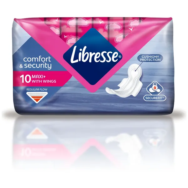 Higieniniai paketai LIBRESSE MAXI NORMAL, 10 vnt.