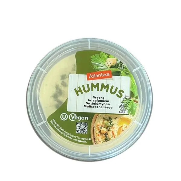 Hummus Atlantika ar zaļumiem 200g