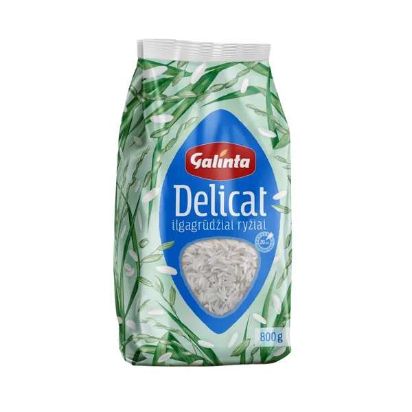 Ryžiai GALINTA Delicat, ilgagrūdžiai, 800 g