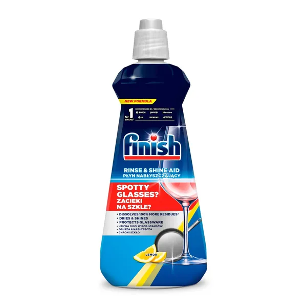 Indaplovių skalavimo priemonė FINISH RINSE AID MAX LEMON, 400 ml