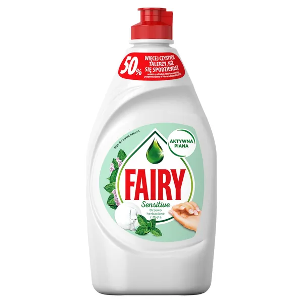 Indų ploviklis FAIRY Sensitive Tea Tree&Mint, 450ml
