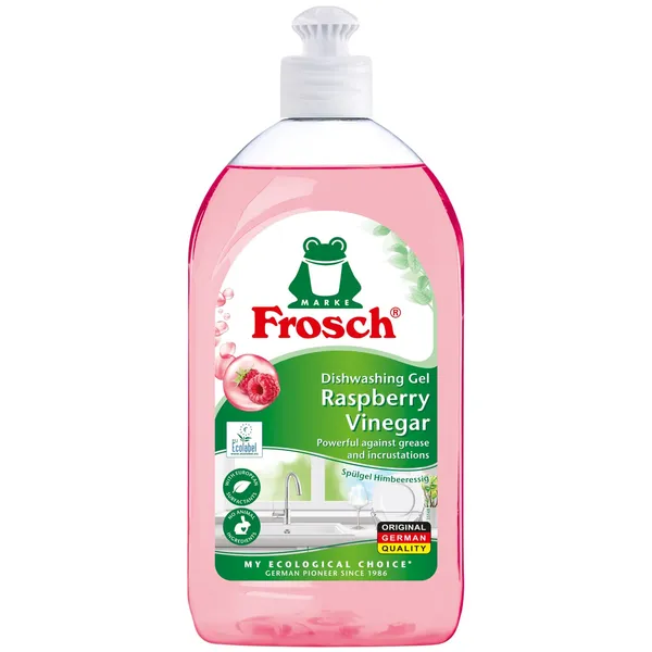 Indų ploviklis FROSCH (aviečių kv.), 500 ml