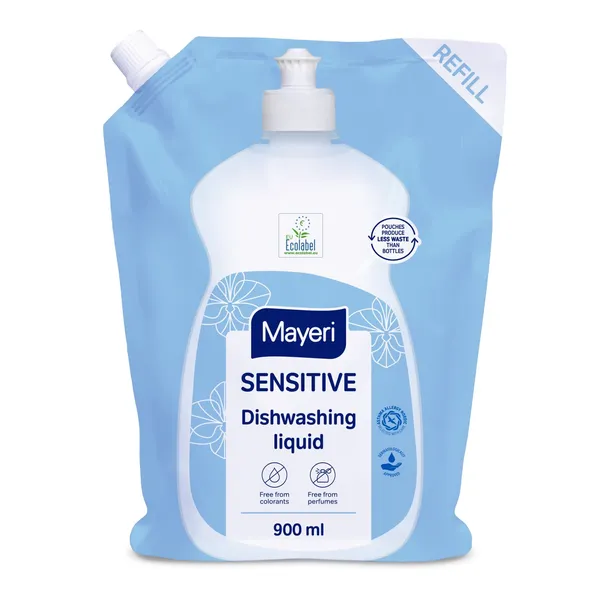 Indų ploviklis Mayeri Sensitive 900ml pouch