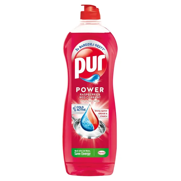 Indų ploviklis PUR Power, Rasberry, 750 ml.