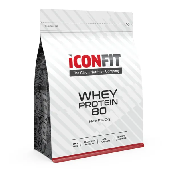 Išrūgų baltymai ICONFIT, vanilės skonio, su saldikliu 1 kg