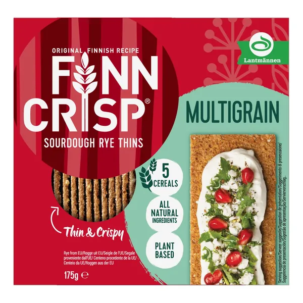 Duonos traškučiai FINN CRISP Multigrain, įvairių grūdų, 175 g